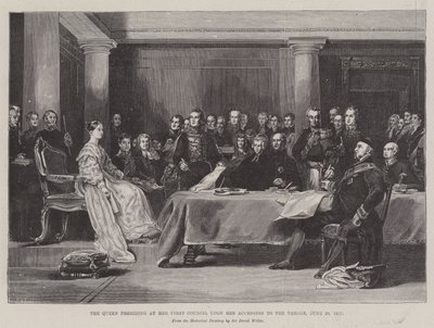 The Queen Presiding at Her First Council upon Her Accession to the Throne by David Wilkie